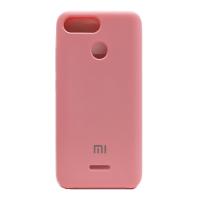 Силиконовый чехол Silky and Soft-Touch Xiaomi Redmi 6 (Pink)