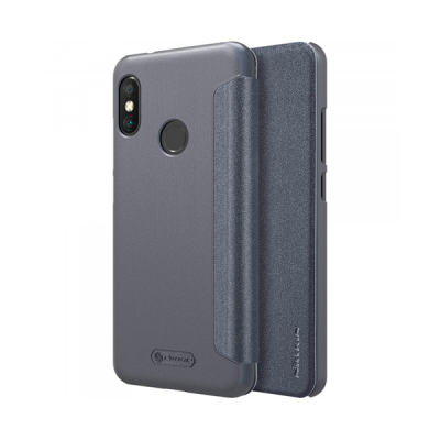 Чехол книжка NILLKIN Sparkle leather case для Xiaomi Redmi 6 Pro  Mi A2 Lite (Gray)
